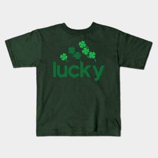 Lucky Clovers, logo inspired, St. Patrick's Day © GraphicLoveShop Kids T-Shirt
